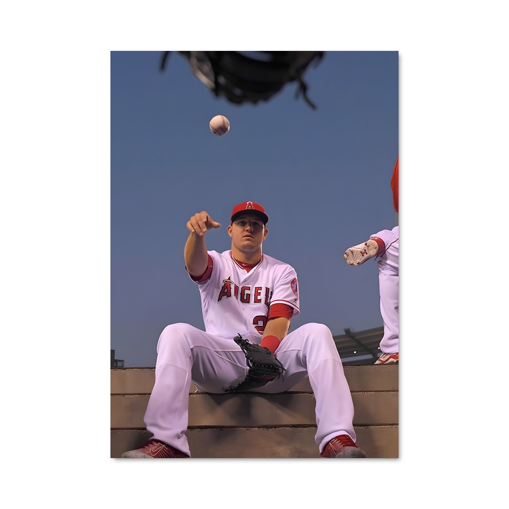 Poster Mike sur le Mur – affiche Baseball